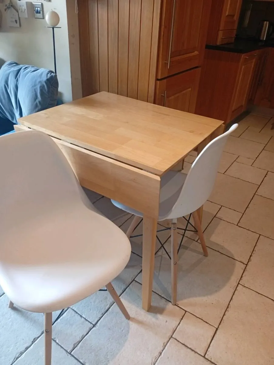 Dining table and 2 Chairs - Image 1