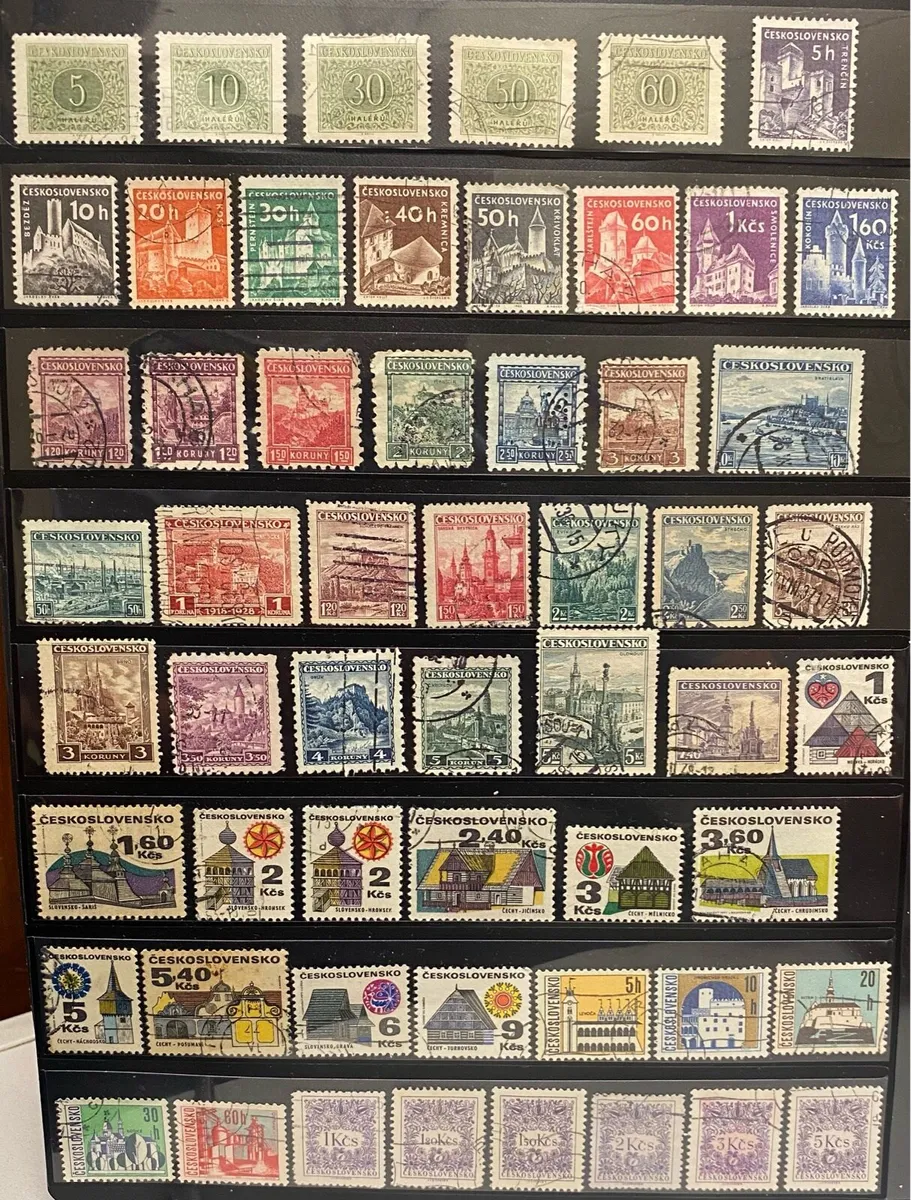 Czechoslovakian stamp lot - Image 1