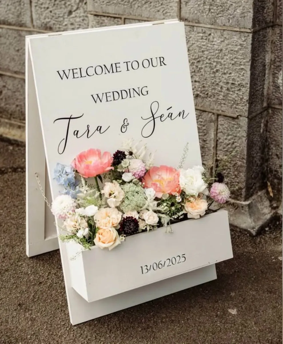 Personalised Wedding Welcome Sign for Rent