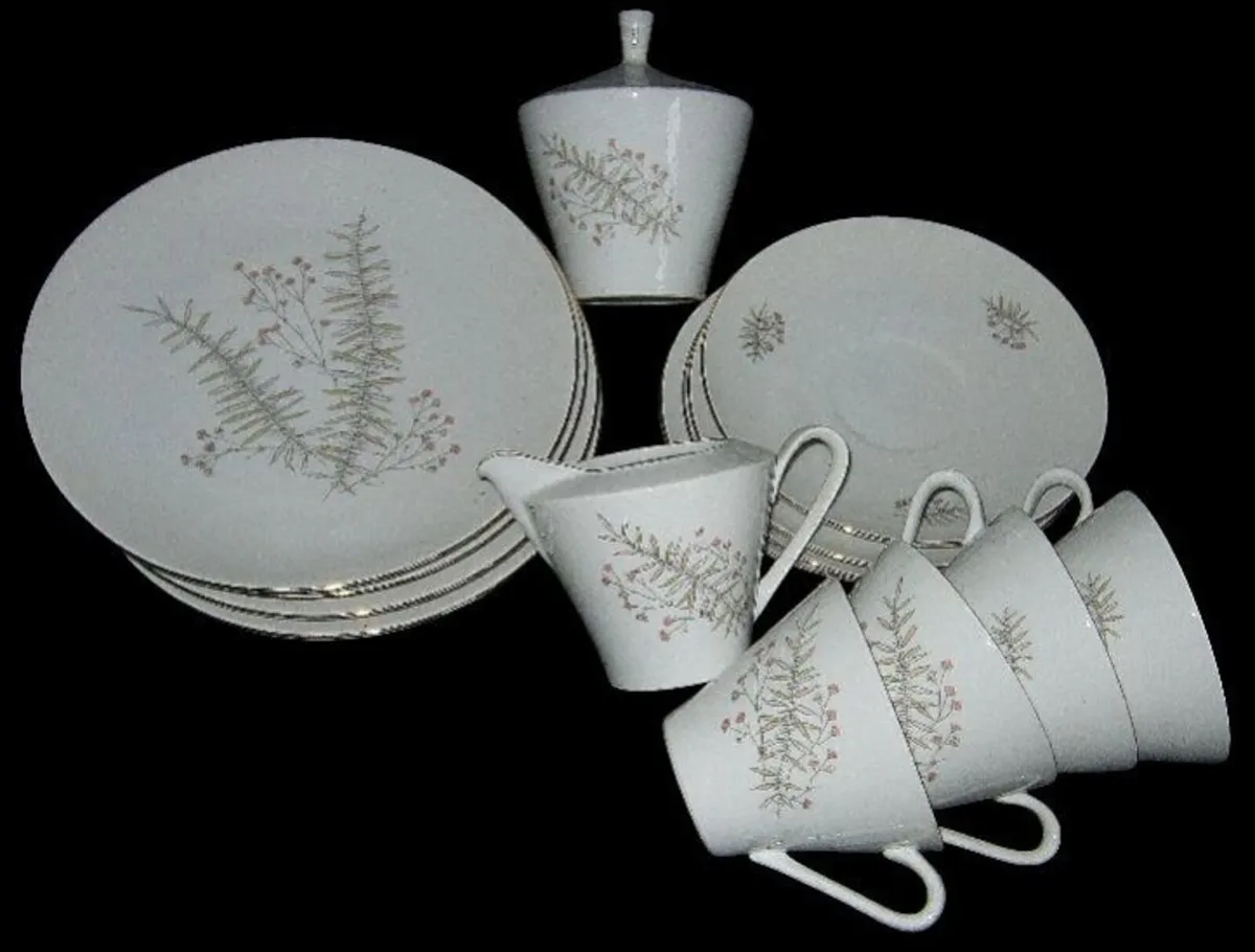 Vintage Porsgrund Norway "Snowtop" Porcelain Set - Image 1