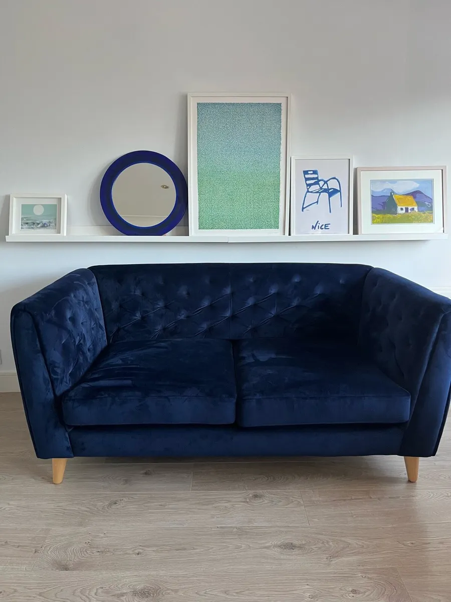 Velvet Sofa - Image 1