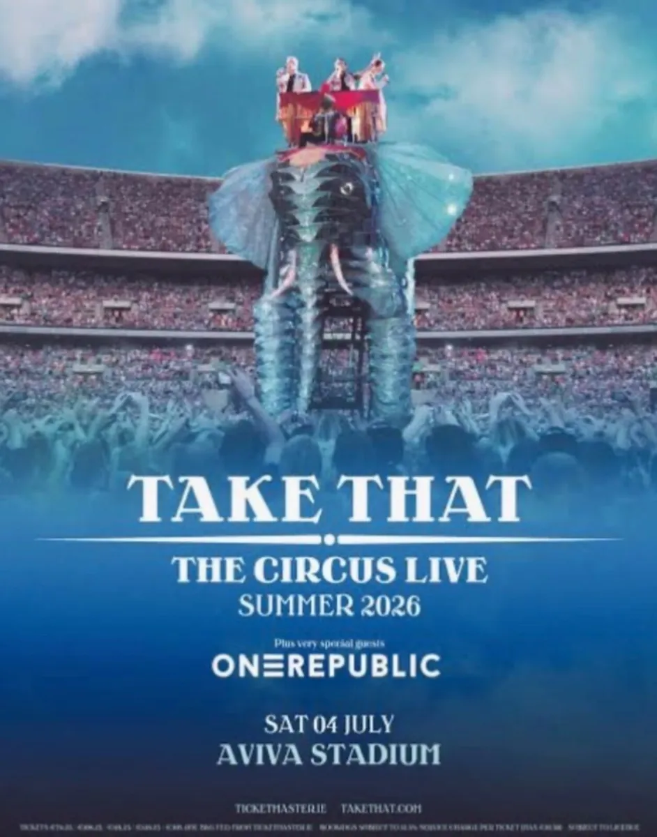 Take That standing tickets