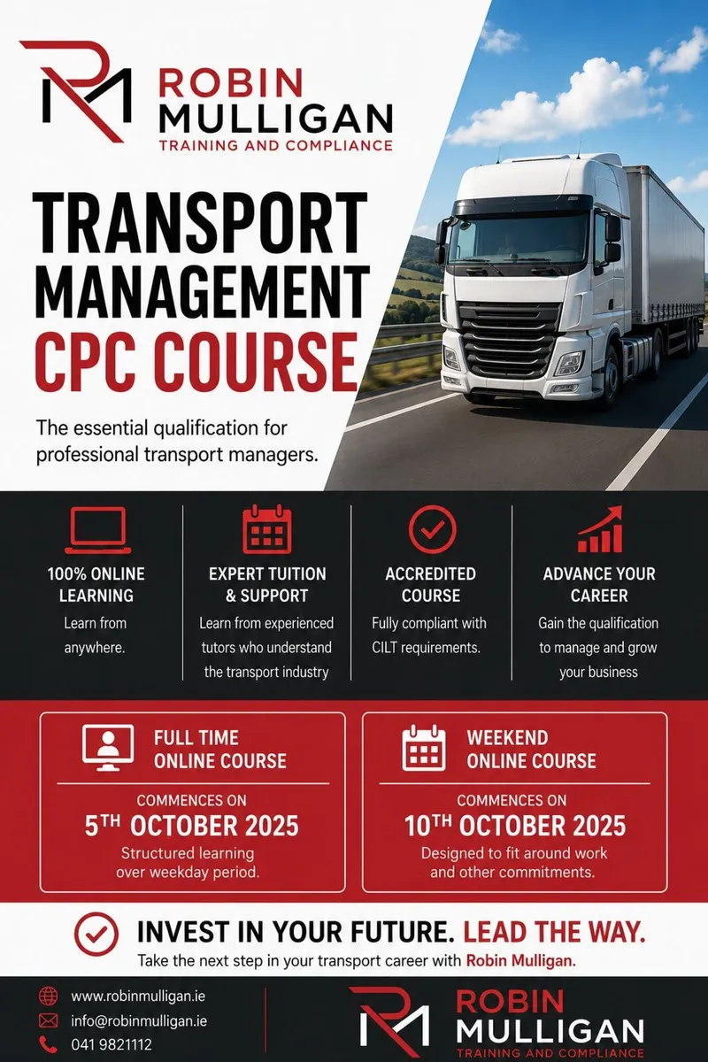 Online Transport Management CPC Course 2026