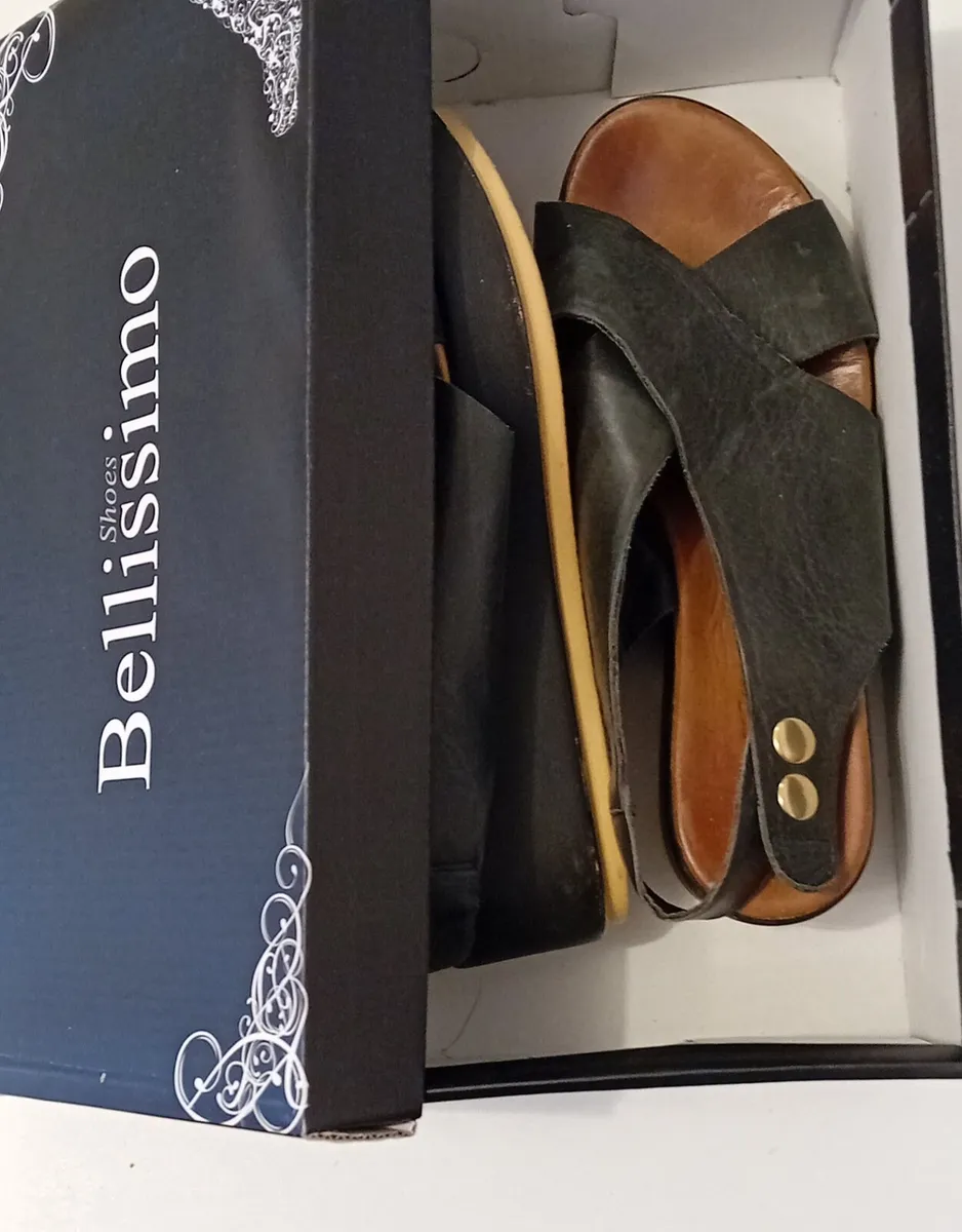 Italian Leather Sandals UK3-4 - Image 2