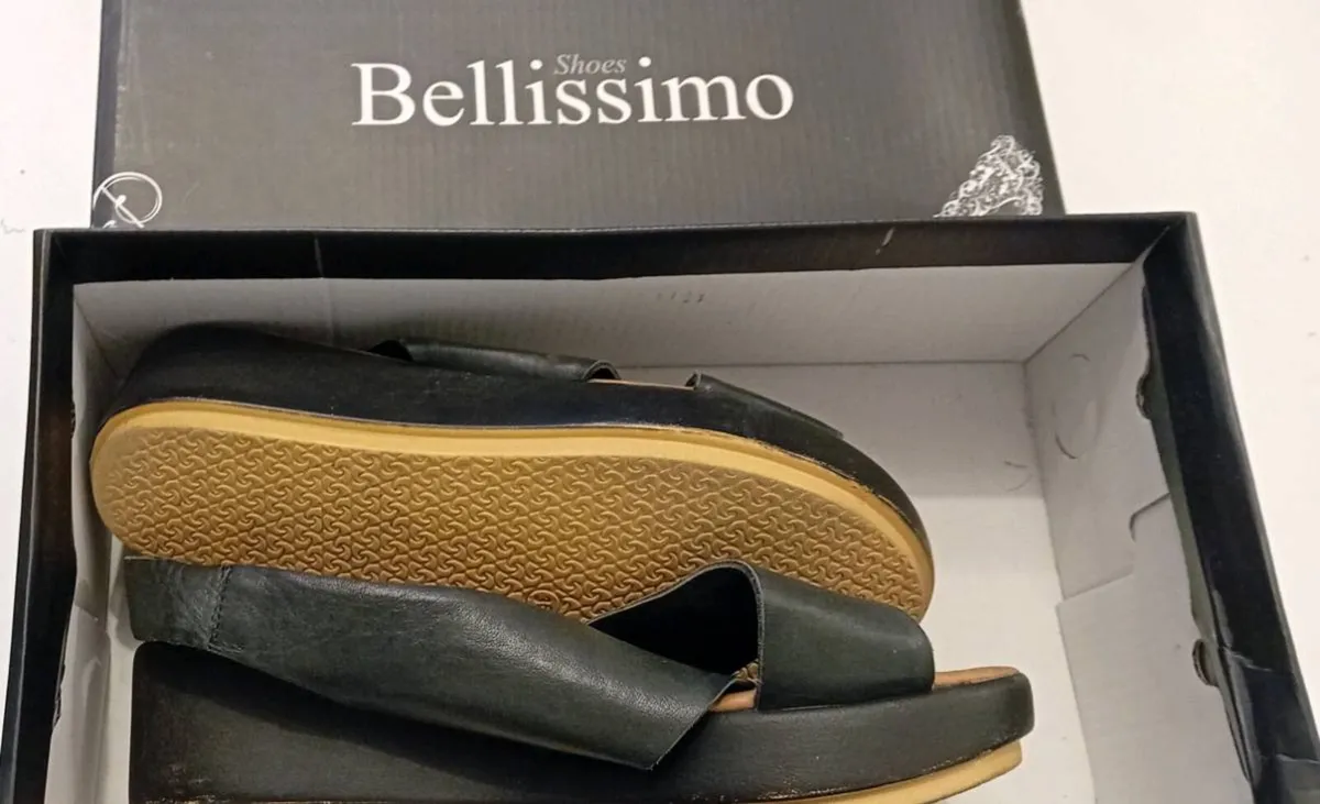 Italian Leather Sandals UK3-4 - Image 3