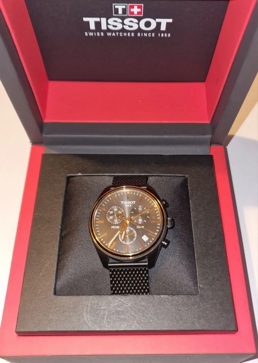 Tissot T Classic PR 100 Chronograph Black Dial Watch - Image 2