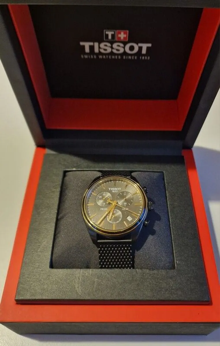 Tissot T Classic PR 100 Chronograph Black Dial Watch - Image 1