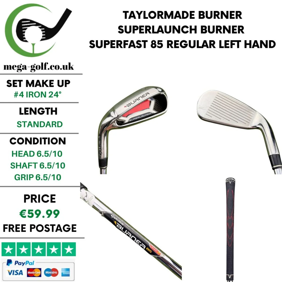 Taylormade Burner Superlaunch #4 Iron 24° /Regular - Image 1