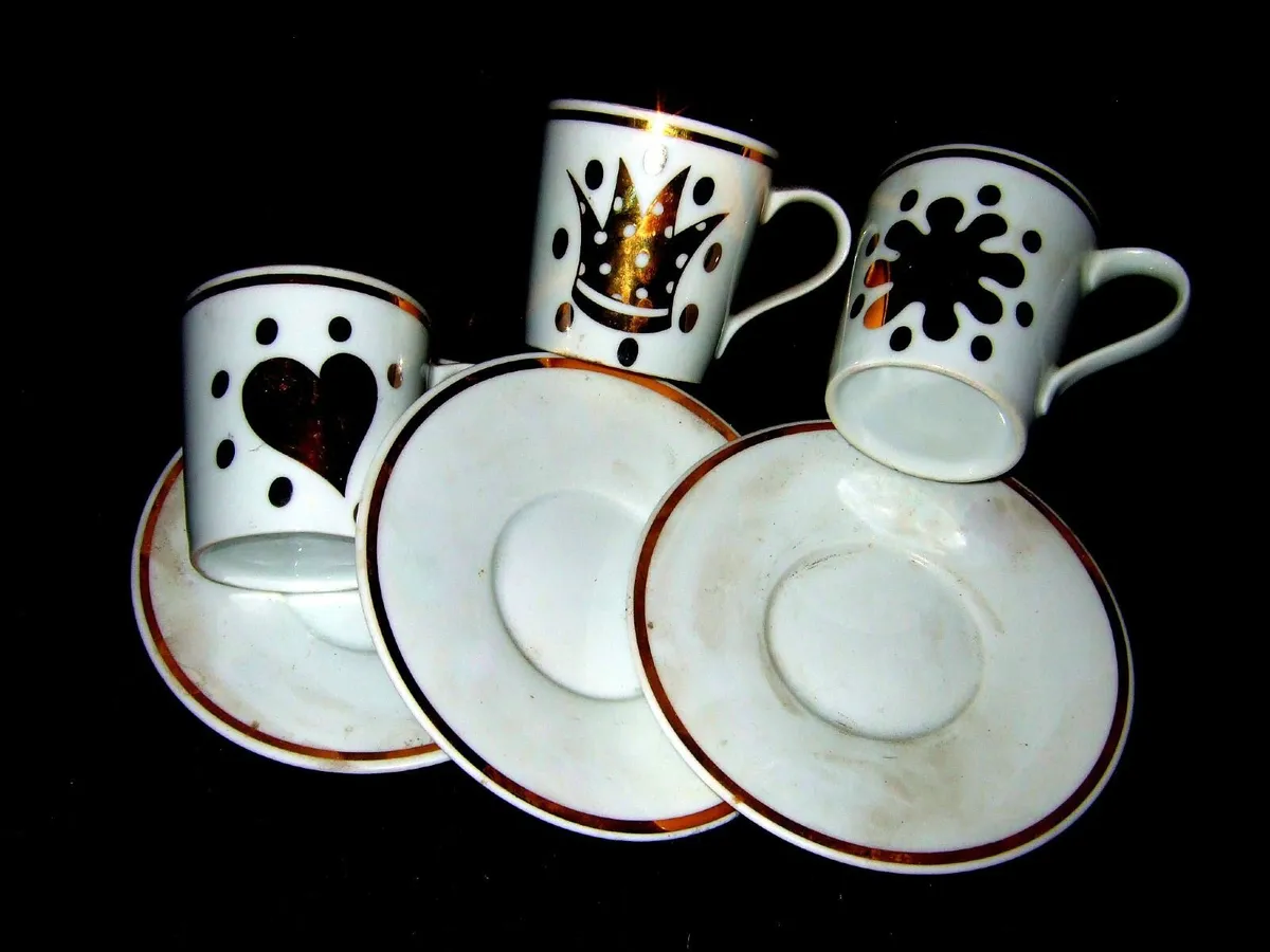 Vintage Harrods/Mid-Century Porcelain Espresso Set - Image 3