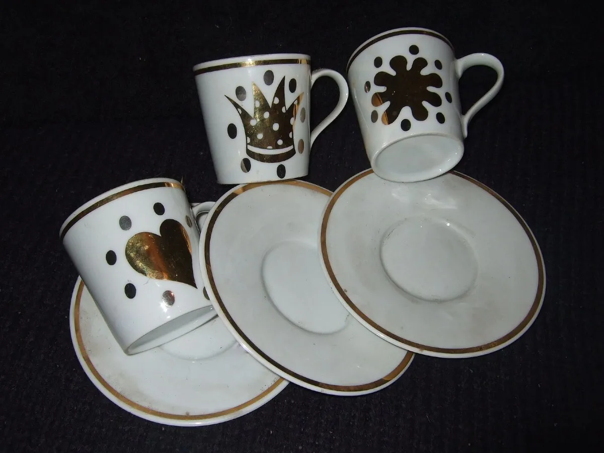 Vintage Harrods/Mid-Century Porcelain Espresso Set - Image 4