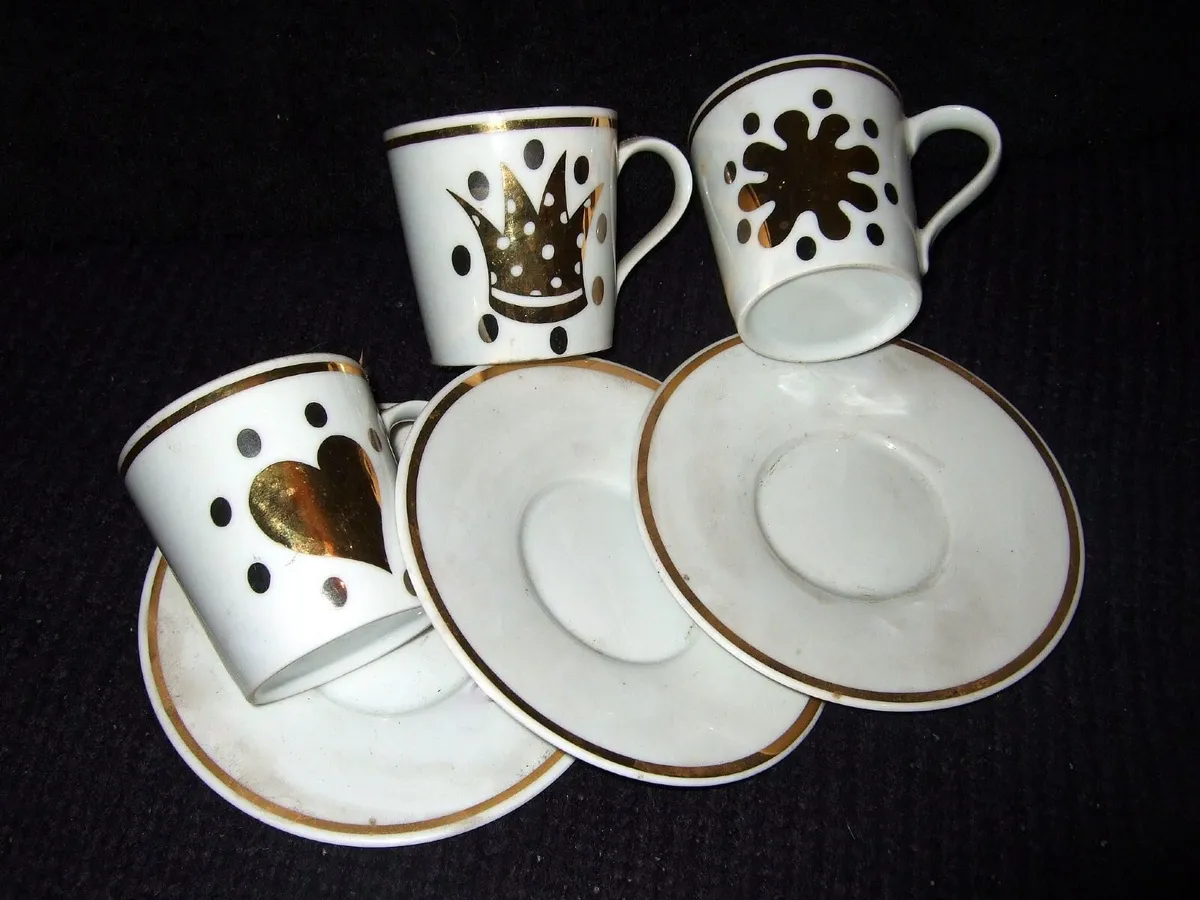 Vintage Harrods/Mid-Century Porcelain Espresso Set - Image 1
