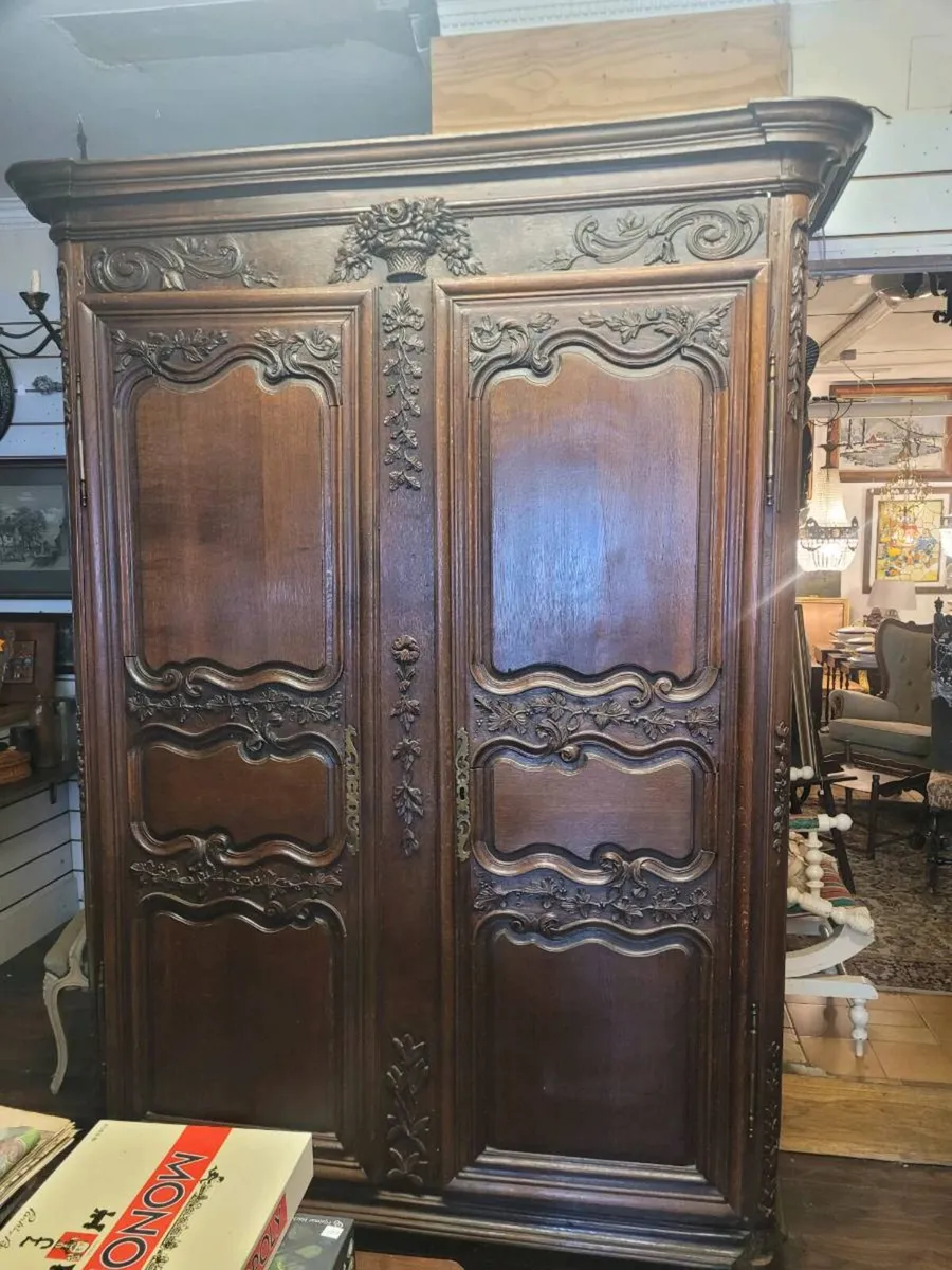French 19th century Oak wardrobe 170/230/60 cm. - Image 1