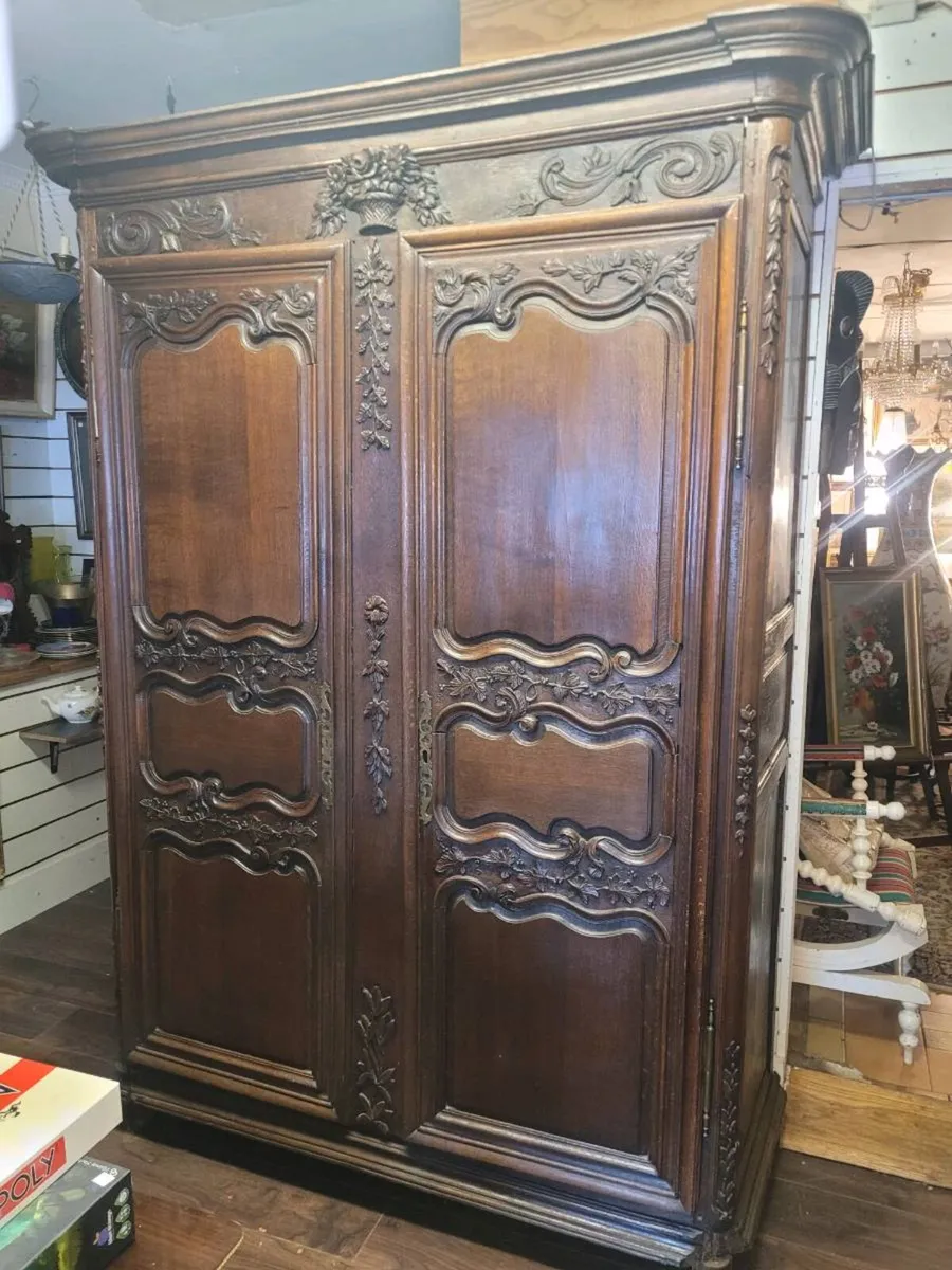 French 19th century Oak wardrobe 170/230/60 cm. - Image 2