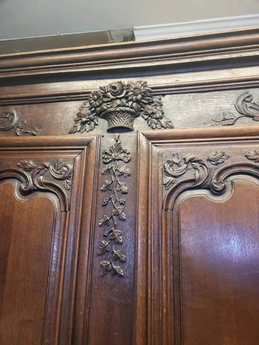 French 19th century Oak wardrobe 170/230/60 cm. - Image 4