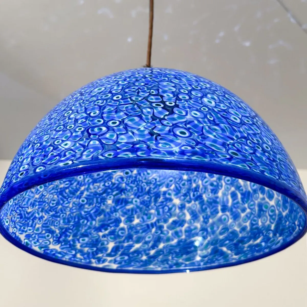 italian designer pair of pendant lights murano - Image 1