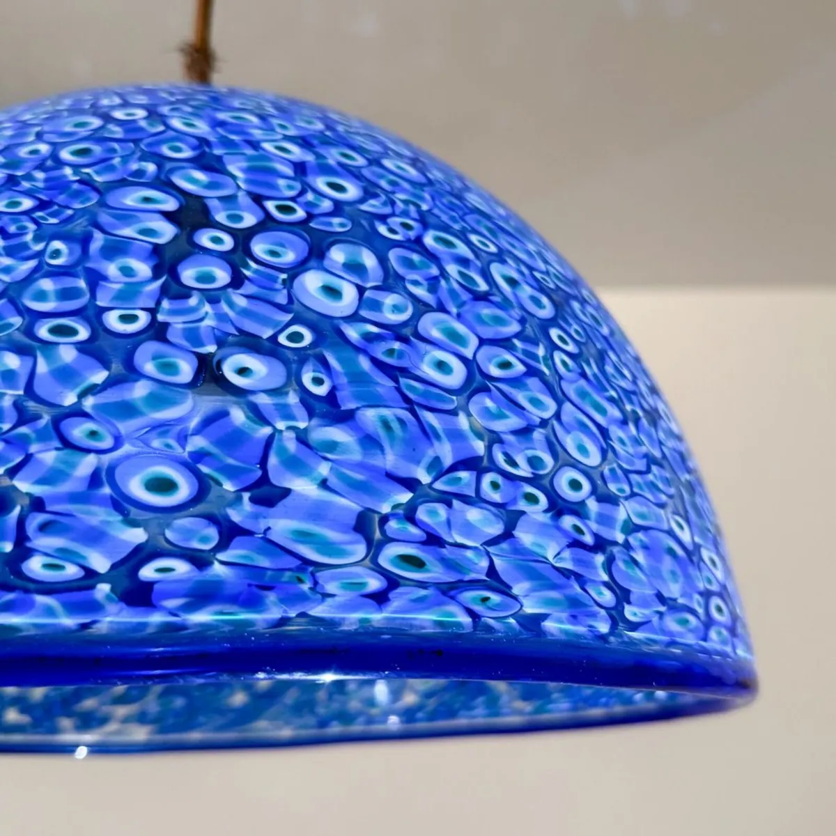 italian designer pair of pendant lights murano - Image 2