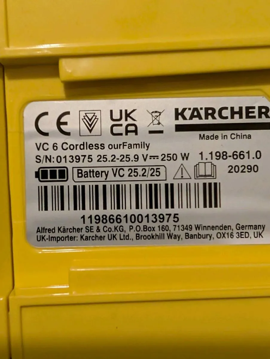 Karcher Cordless vacuum cleaner - Image 3
