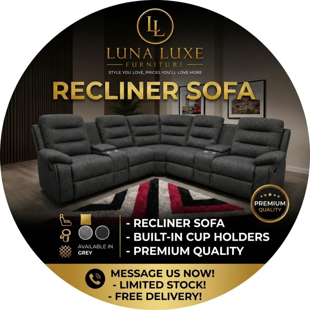 🛋️ New Wahaj 3+2 Sofa Set – Premium Qualit - Image 4