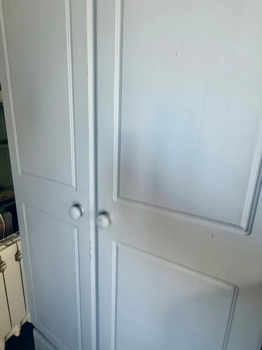 Solid Pine Painted Wardrobe - Image 2