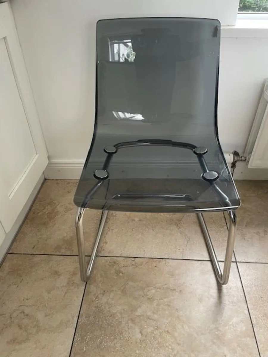 Set of Modern Smoke Grey Dining/Kitchen Chairs - Image 1