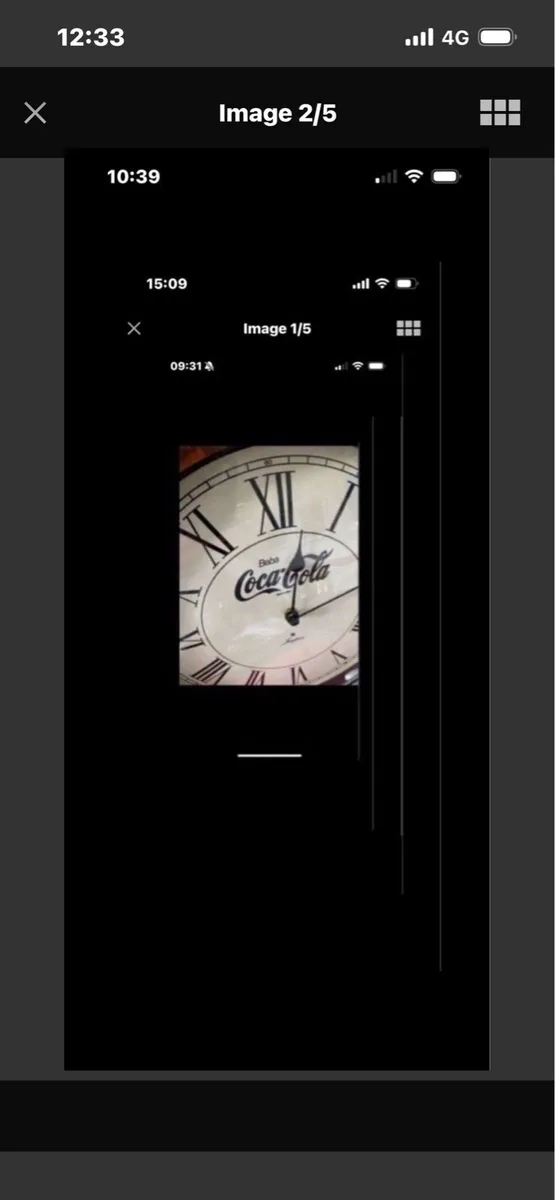 Art Deco Style Coca Cola Clock - Image 2