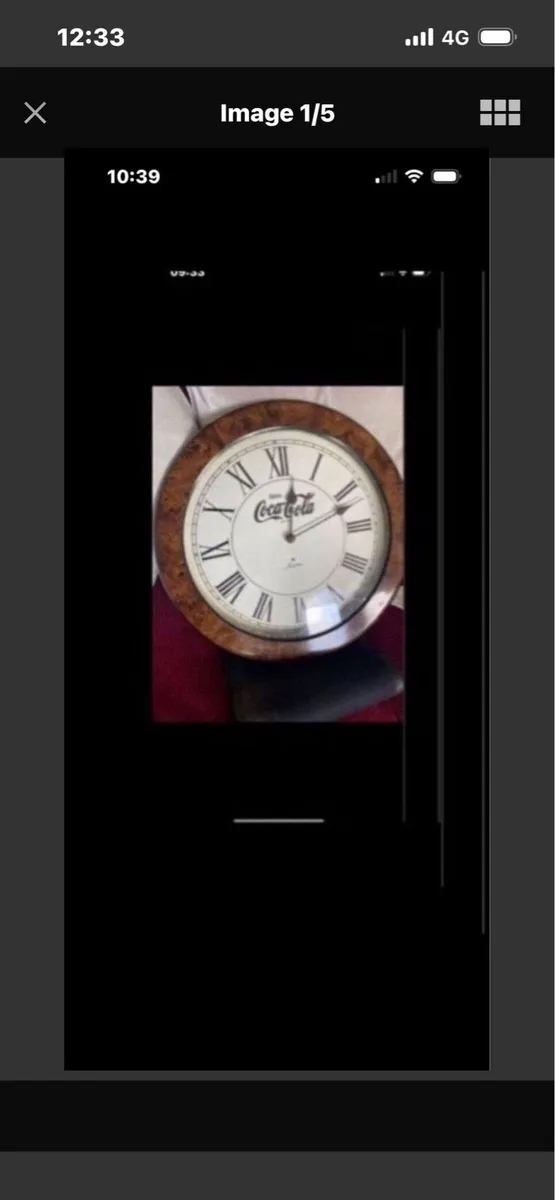Art Deco Style Coca Cola Clock - Image 1