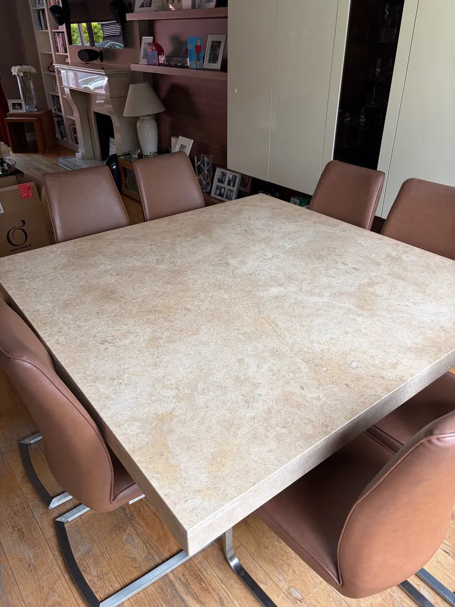 Large Dining Table & Chairs - Image 2