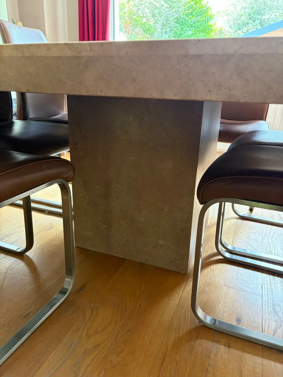 Large Dining Table & Chairs - Image 3
