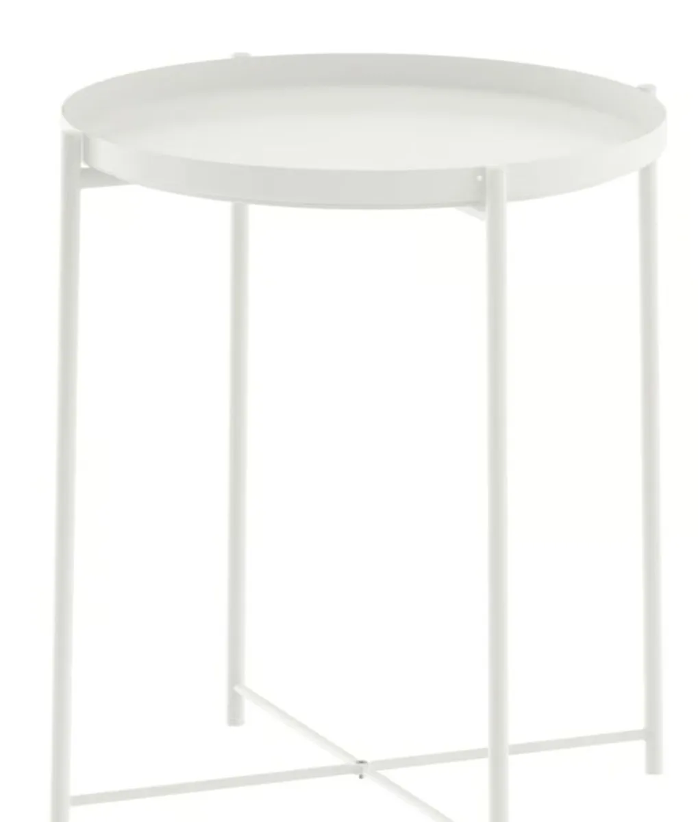 Ikea Gladom Side table metal in off-white