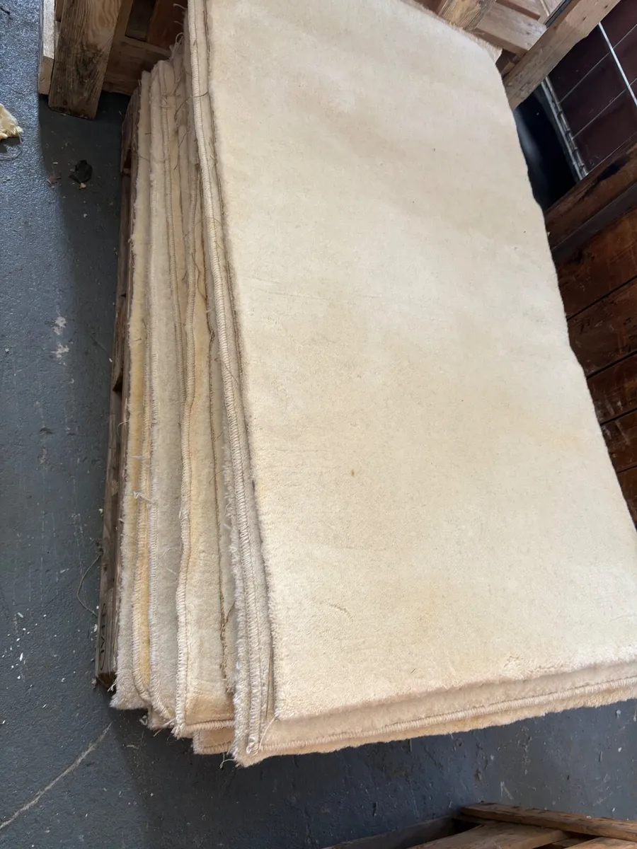 Rug pieces - wool is stained - Image 1