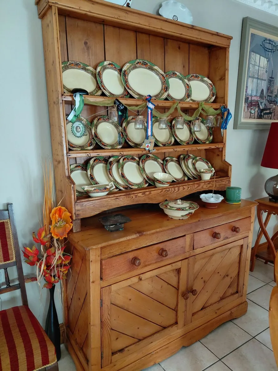 Solid Pine Farmhouse Kitchen Dresser.