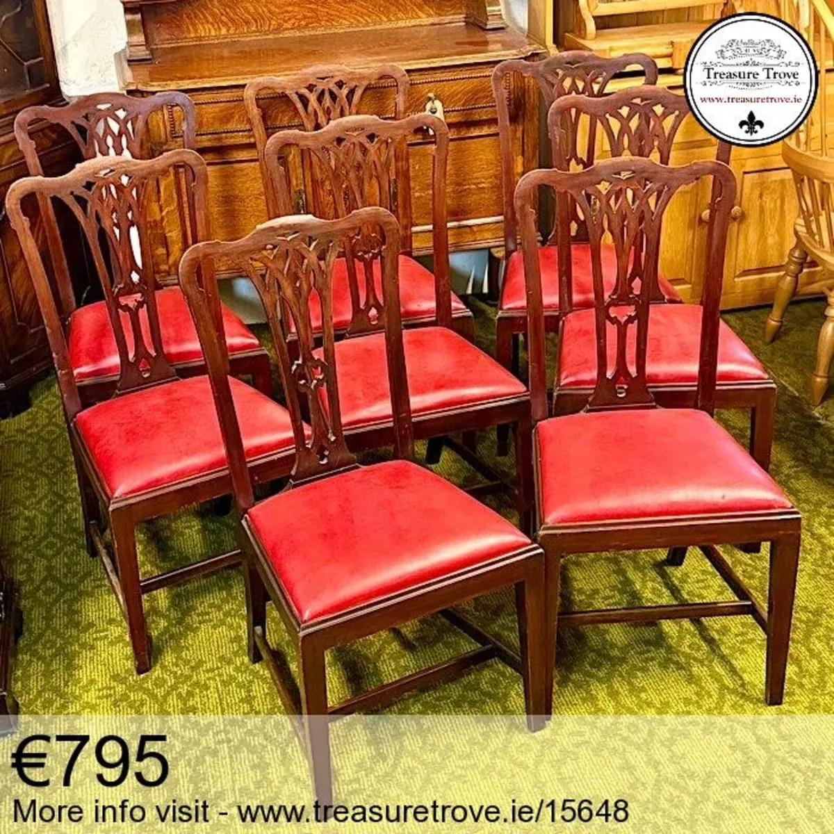 Vintage and Antique Sets of Dining Chairs - Image 3