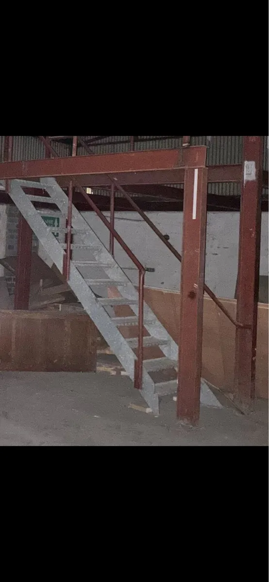 Galvanised Steel Stairs used for mezzanine - Image 2