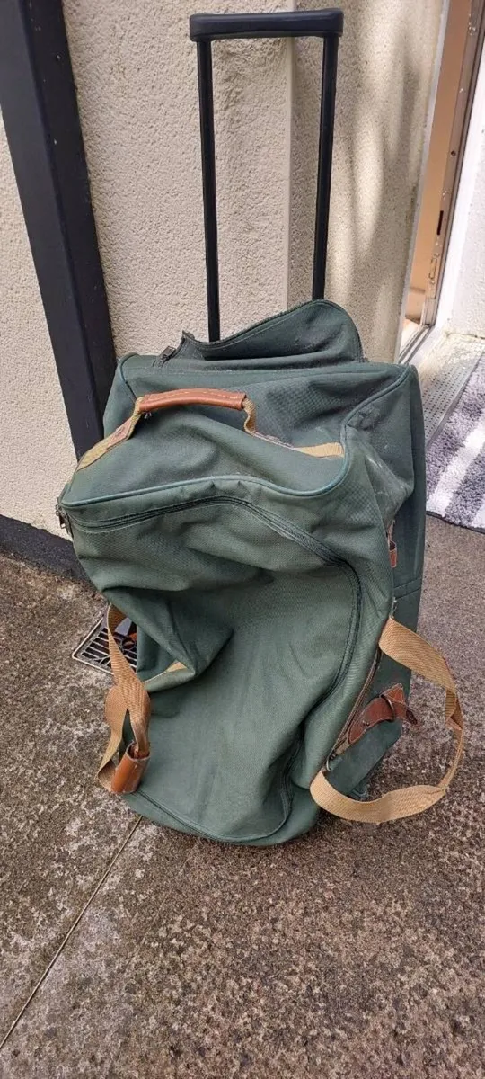 Vintage Pierre Cardin Green Canvas Duffel Bag - Image 3