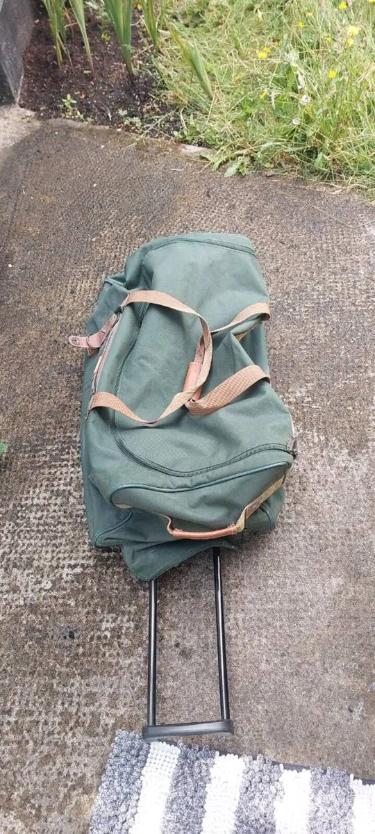 Vintage Pierre Cardin Green Canvas Duffel Bag - Image 4