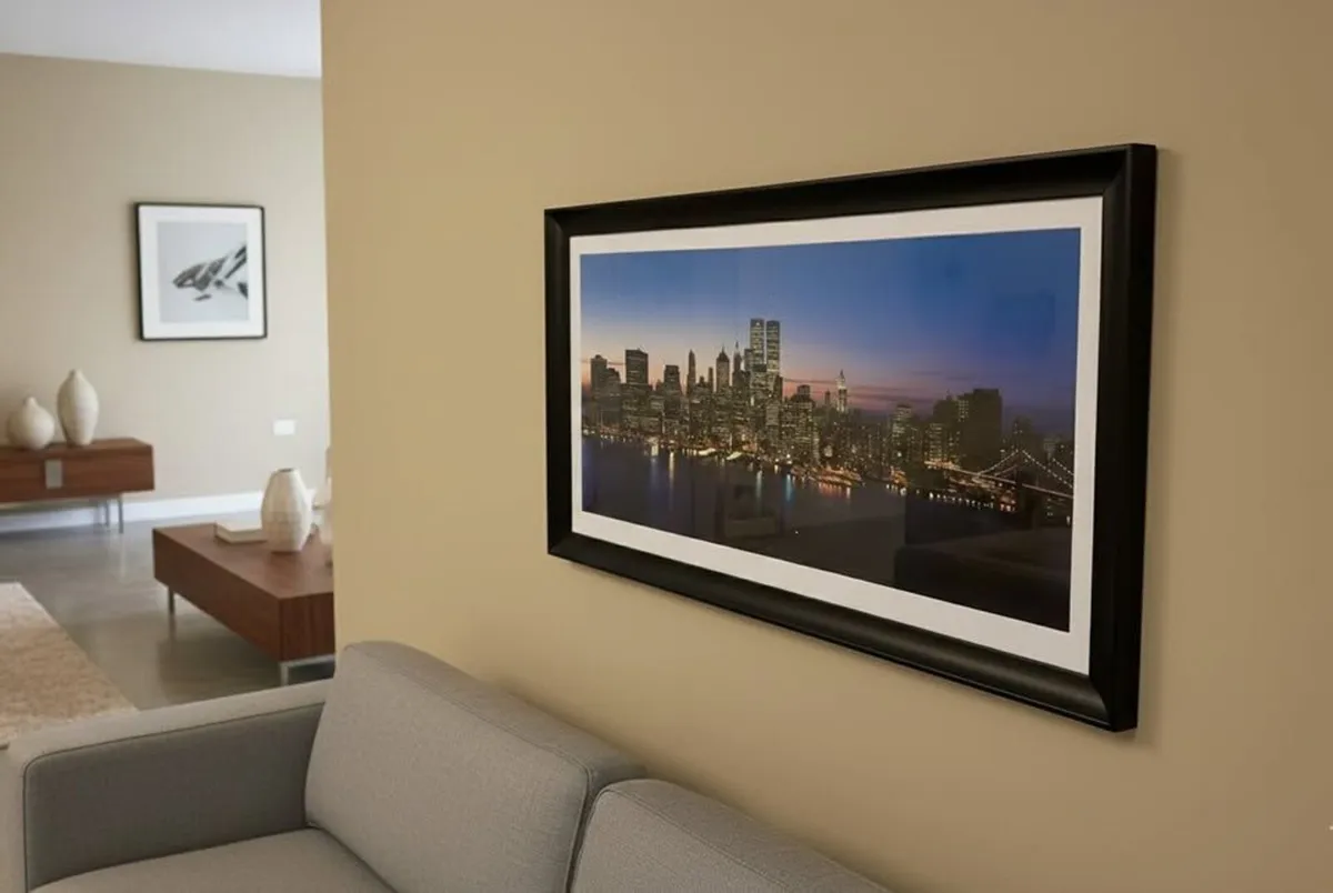 Large Framed New York Skyline Wall Art - Image 3