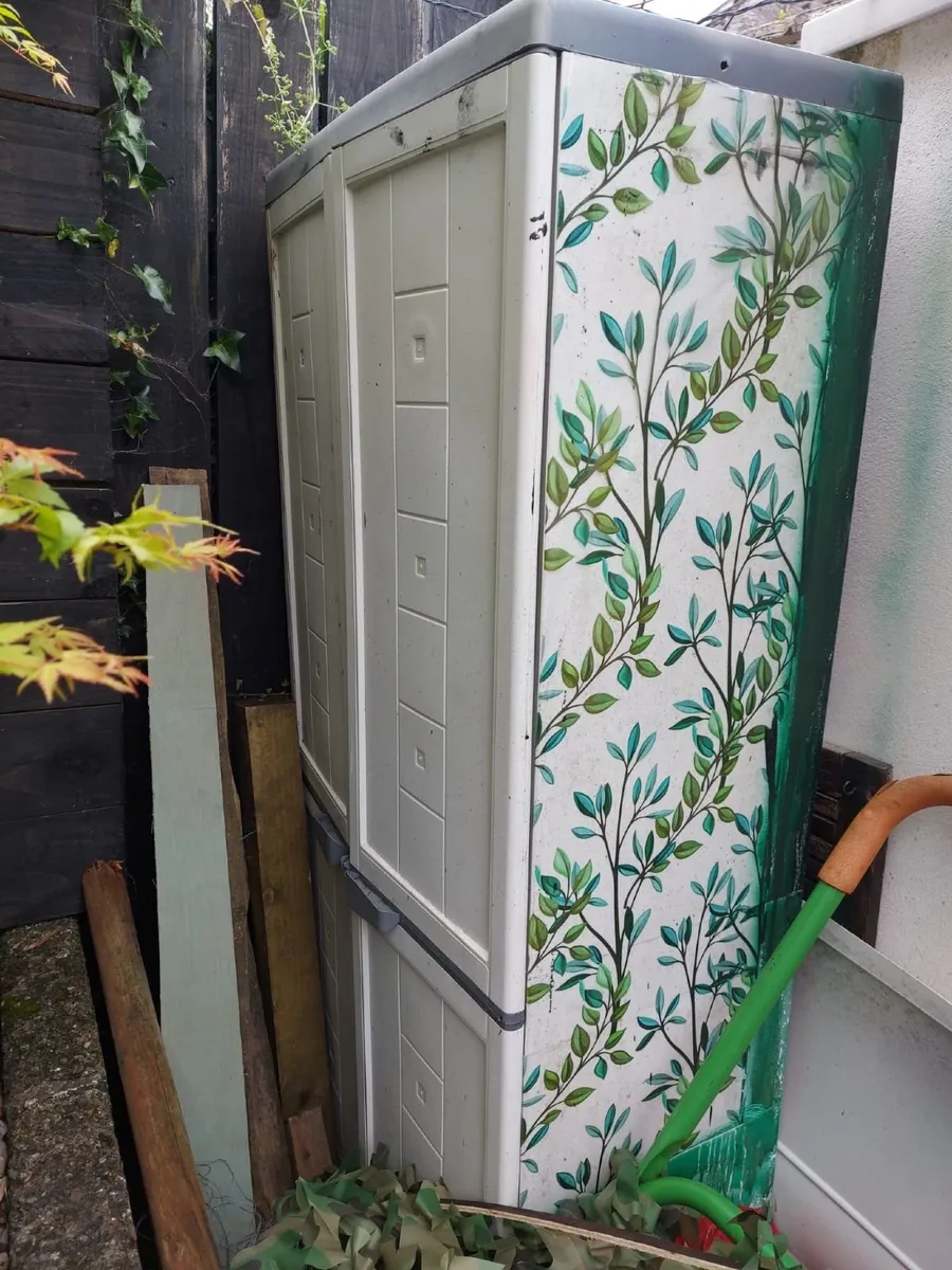 Outdoor garden storage tall.