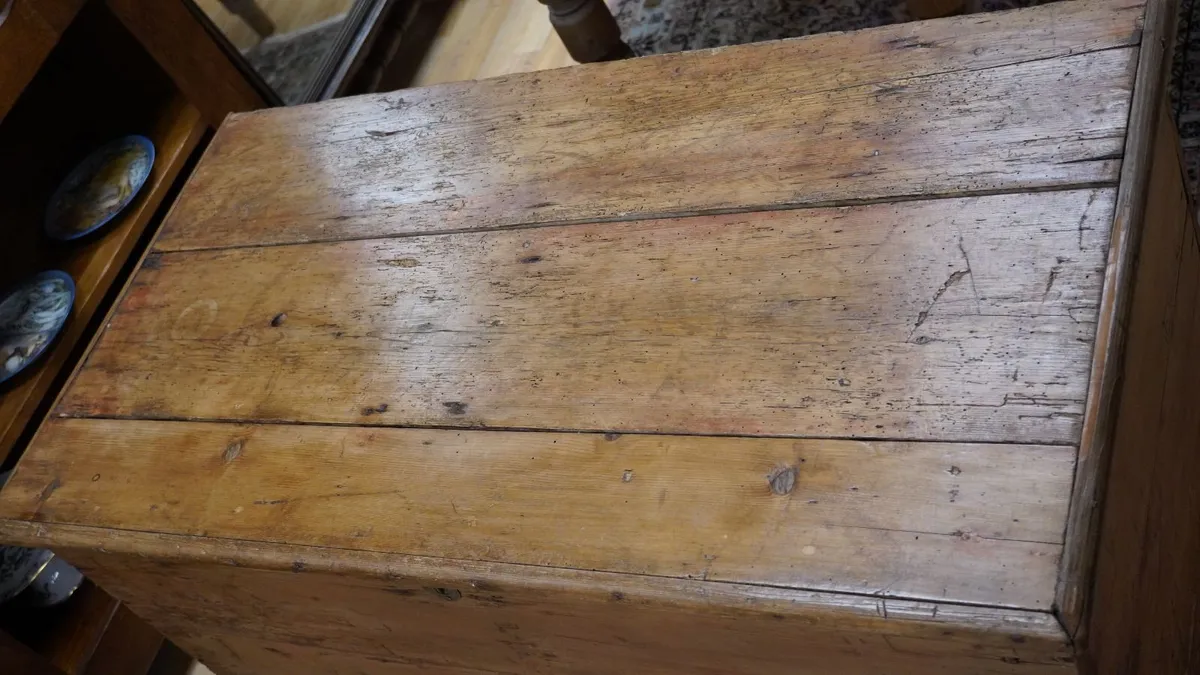 Victorian Pine Blanket Chest - Image 3