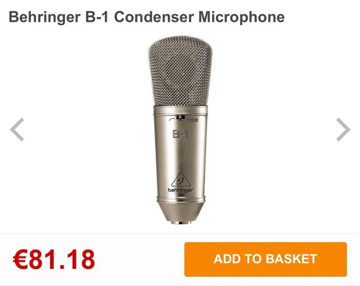 Behringer Condenser Microphone - Image 1