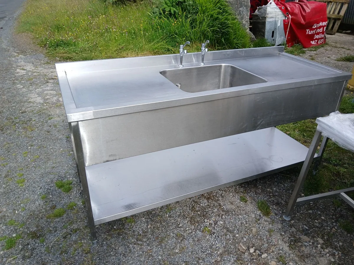 Staneless steel cabbinet sink unit complete - Image 1