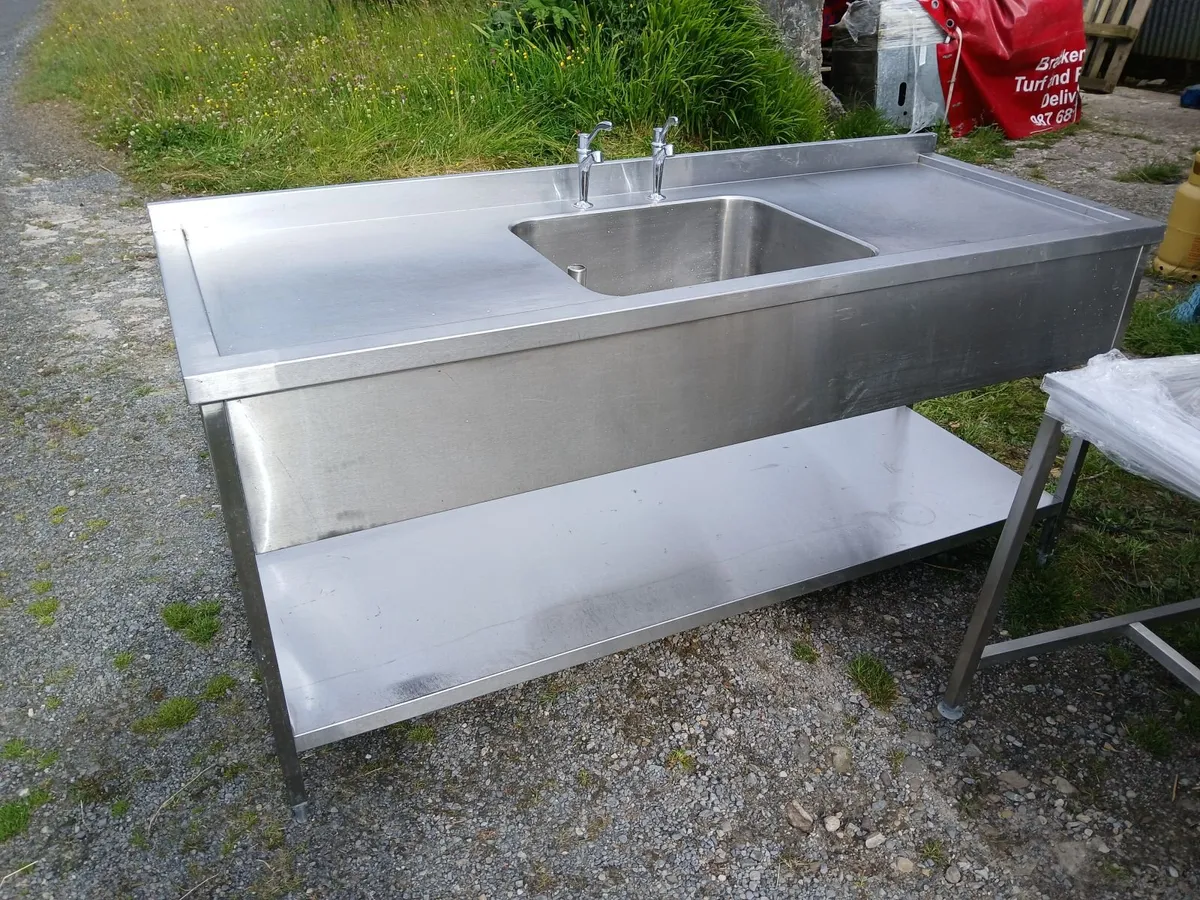 Staneless steel cabbinet sink unit complete - Image 2