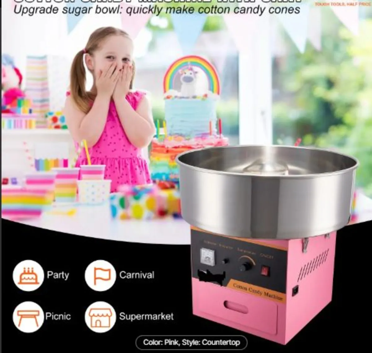 Commercial Cotton Candy Machine Sugar Floss Maker - Image 2