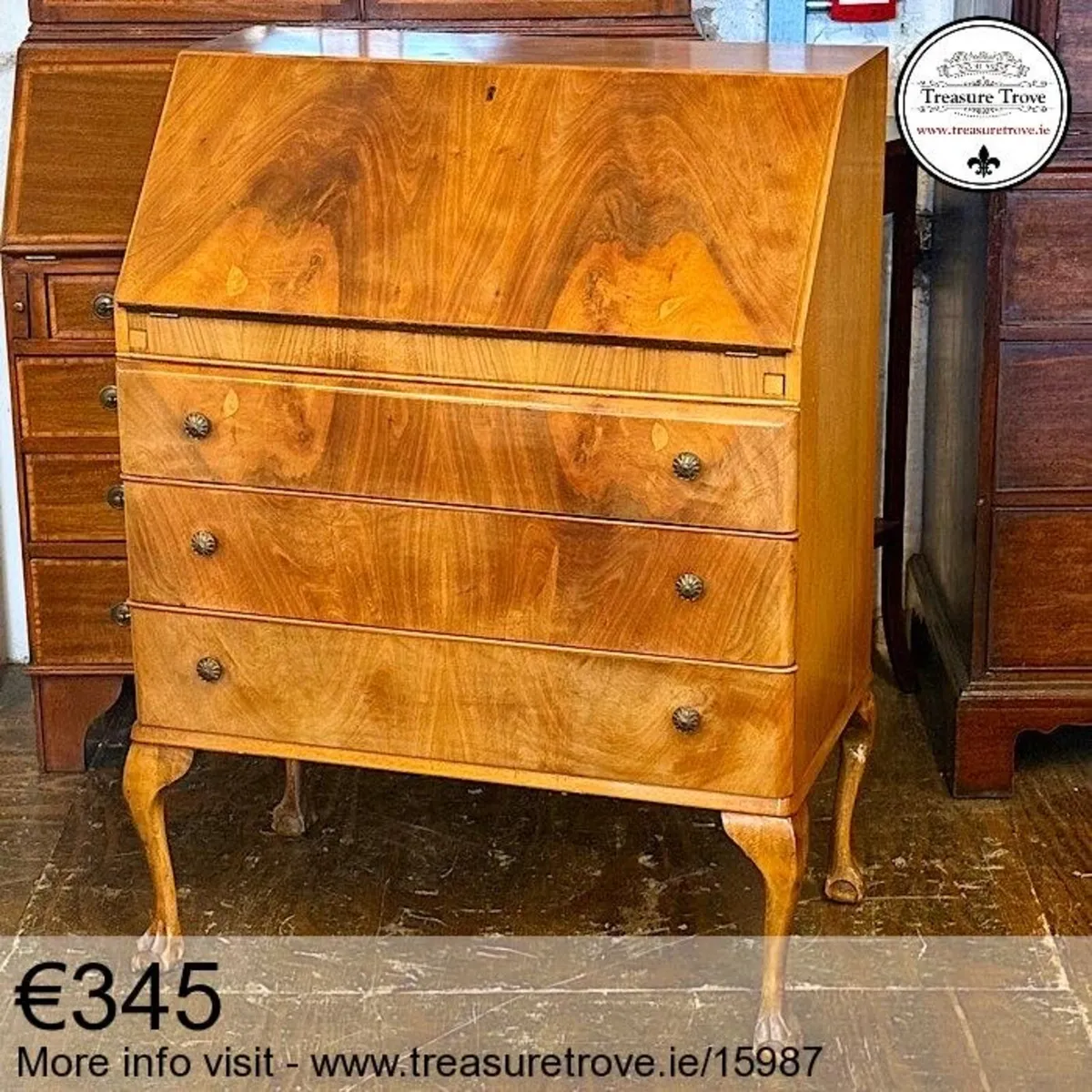 Antique and vintage writing bureau desks - Image 1