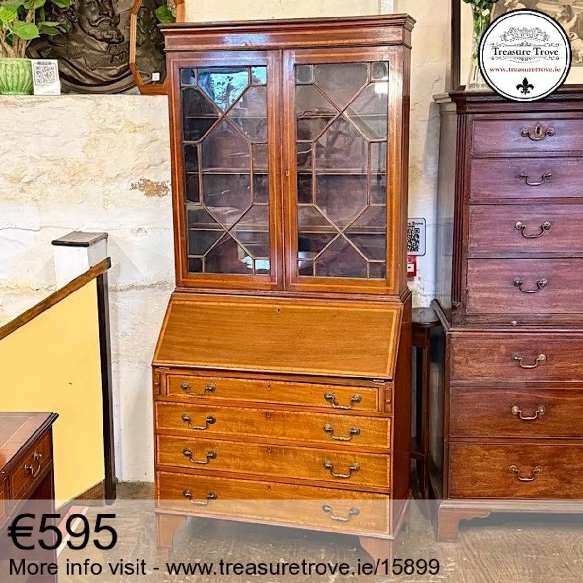 Antique and vintage writing bureau desks - Image 3