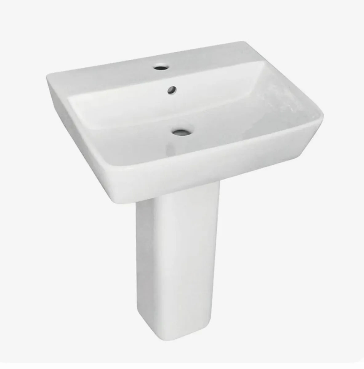 Bathroom sink and pedestal - Image 3