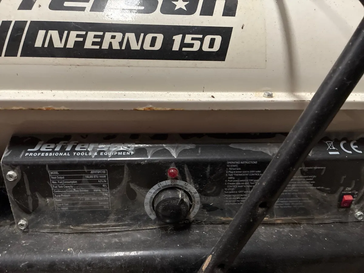 Jefferson 150 kw space heaters for sale - Image 3