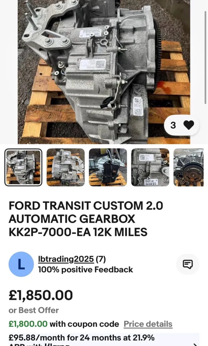 Automatic Ford Transit Custom Gearbox 2021 - Image 2