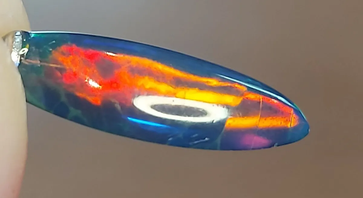 Ethiopian black opal 2 ct 925 silver pendant - Image 2