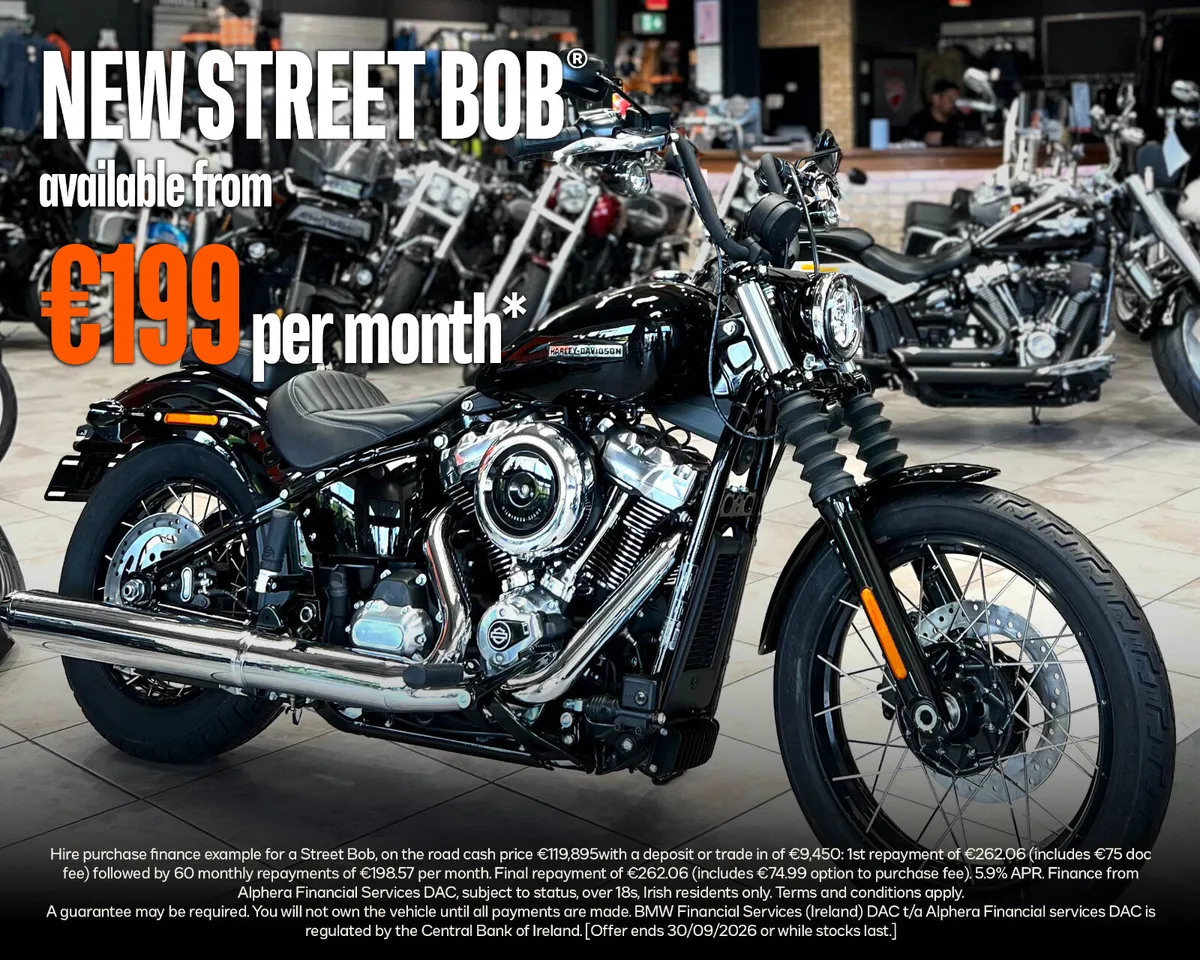 NEW HARLEY-DAVIDSON STREET BOB €199 per month* - Image 1