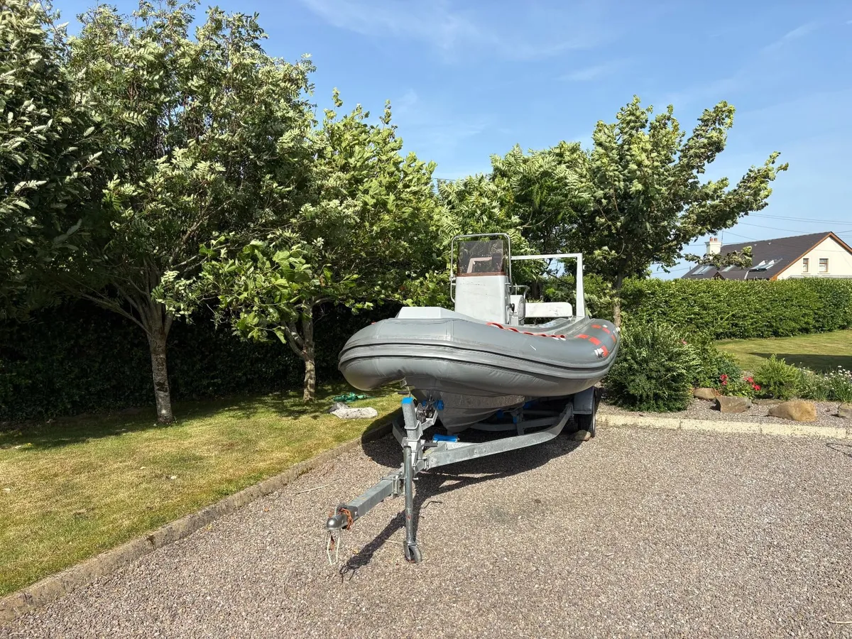 5.8m RIB boat and trailer - Image 2